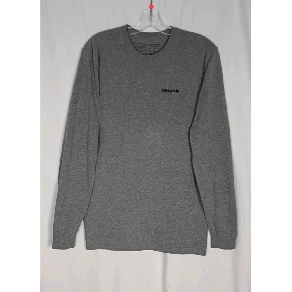 Patagonia Shirt Men's Gray Graphic Print Responsibili-tee Regular Fit Gorpcore M